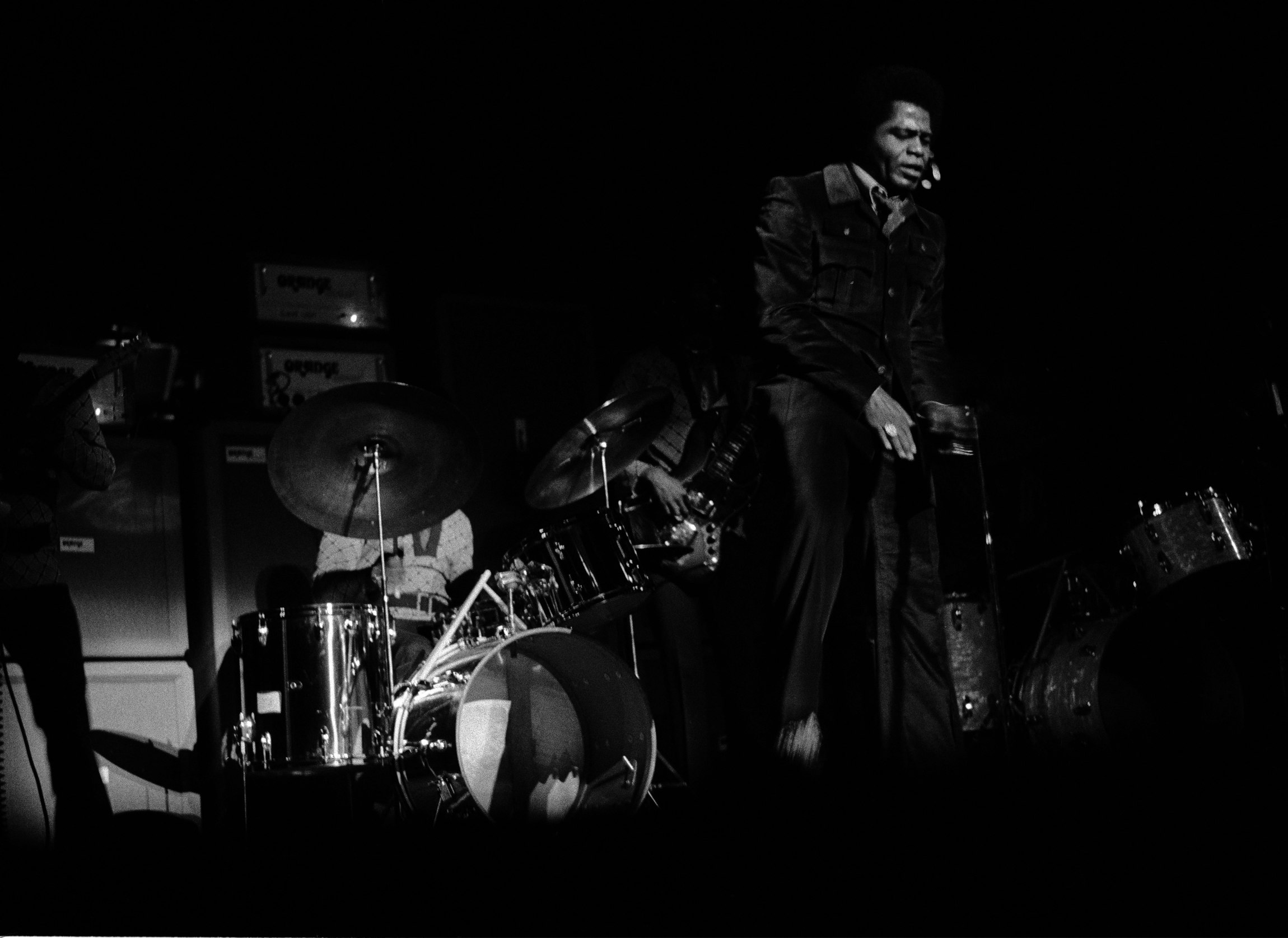 James Brown onstage in London, March 11, 1971. Photo by Michael Putland/Getty Images.
